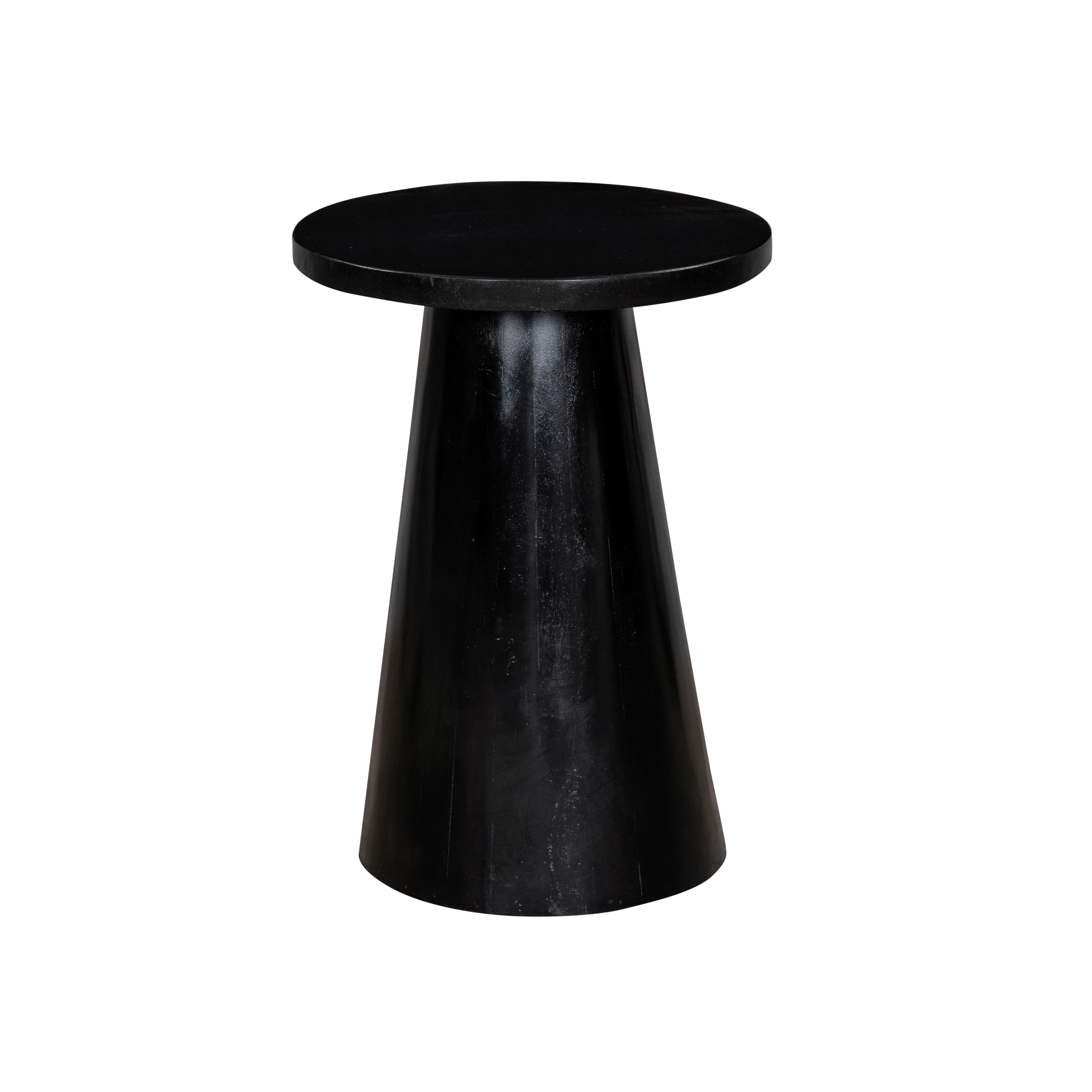 Furnisharp Black Sheesham Wood Cone Side Table