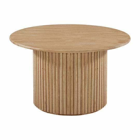 Furnisharp Modern Fluted Round Coffee Table