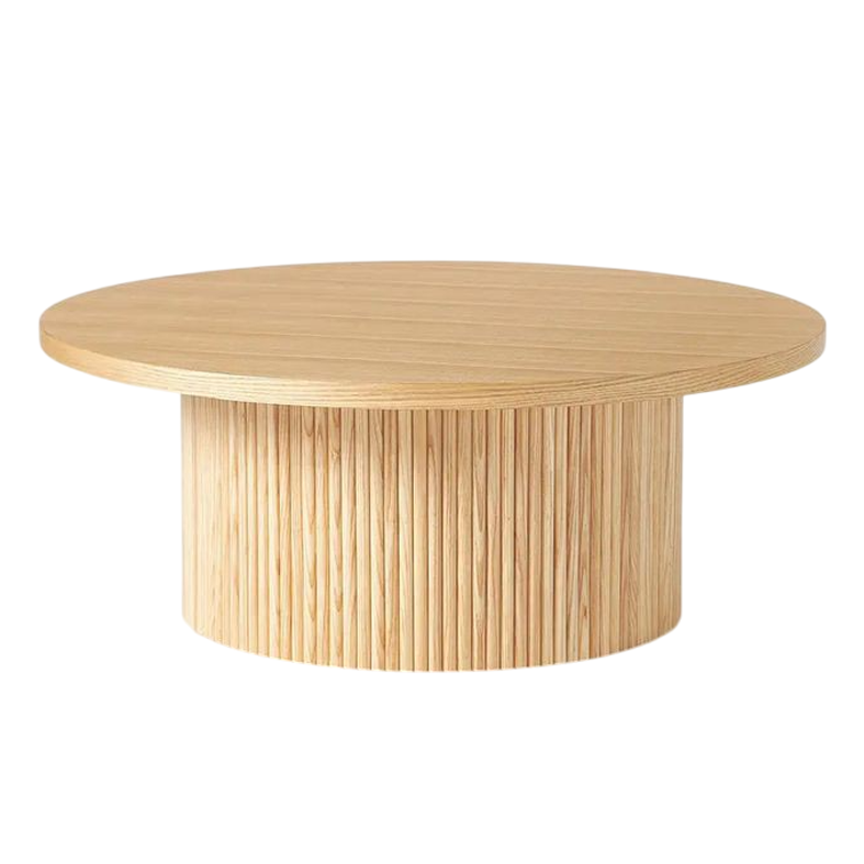 Furnisharp Minimalist Round Drum Coffee Table