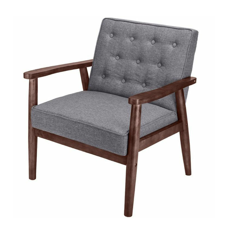 Furnisharp Mid-Century Upholstered Lounge Chair